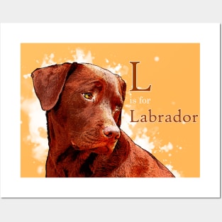 L is for Labrador Posters and Art